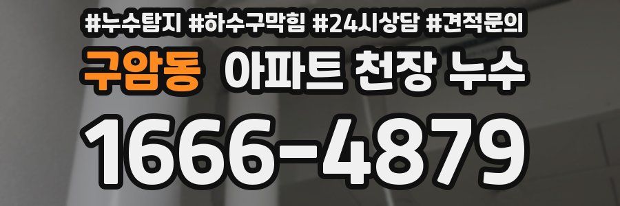 구암동 아파트 천장 누수