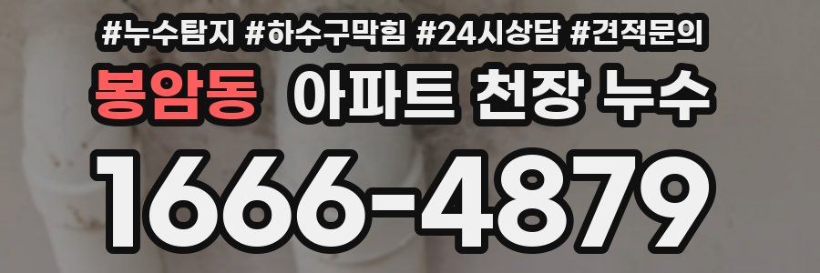 봉암동 아파트 천장 누수