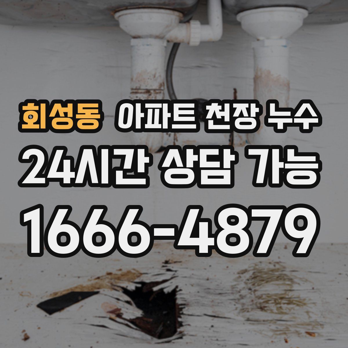 회성동 아파트 천장 누수