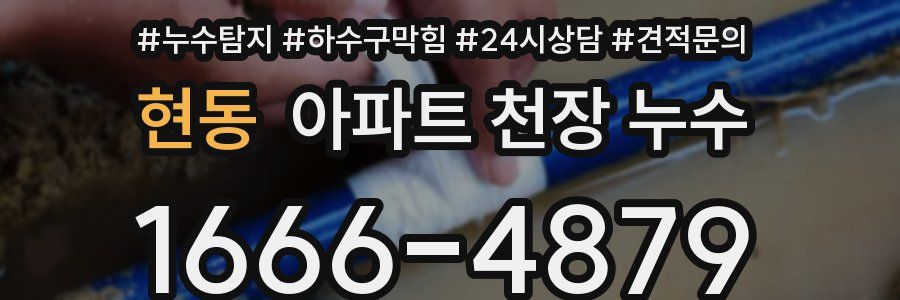 현동 아파트 천장 누수