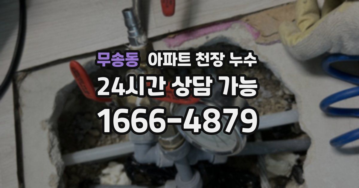 무송동 아파트 천장 누수