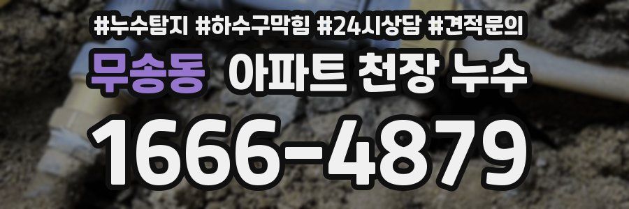 무송동 아파트 천장 누수