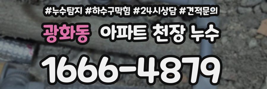 광화동 아파트 천장 누수