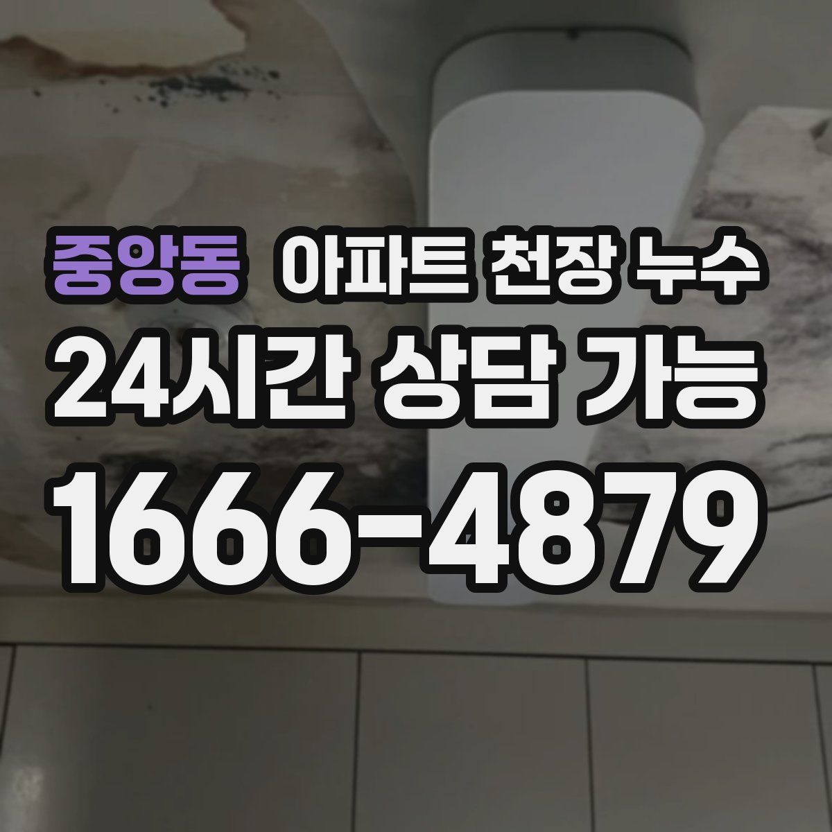 중앙동 아파트 천장 누수