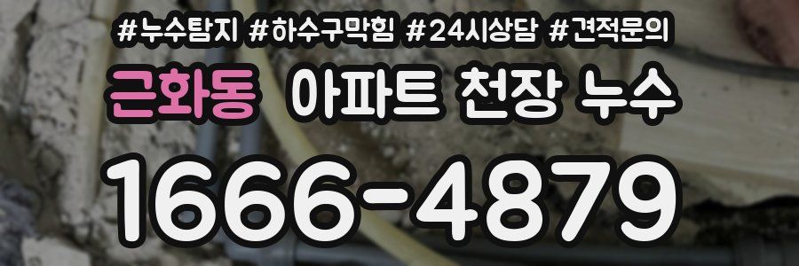 근화동 아파트 천장 누수
