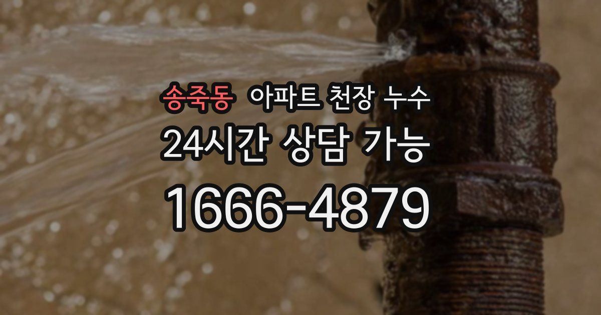 송죽동 아파트 천장 누수