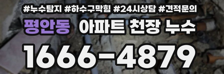평안동 아파트 천장 누수