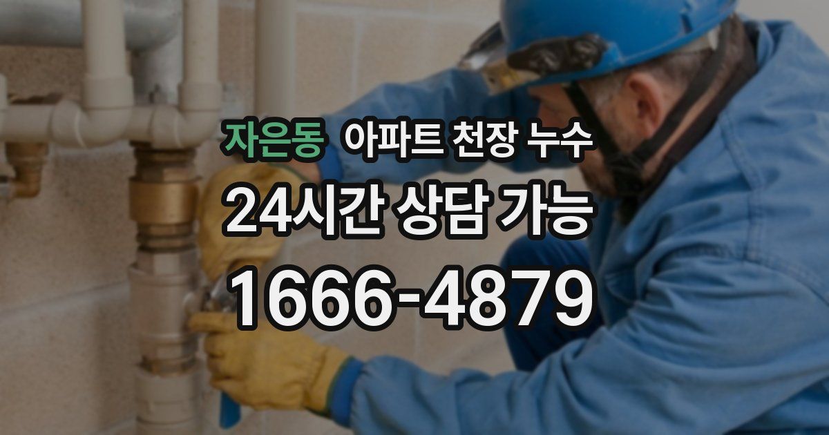 자은동 아파트 천장 누수