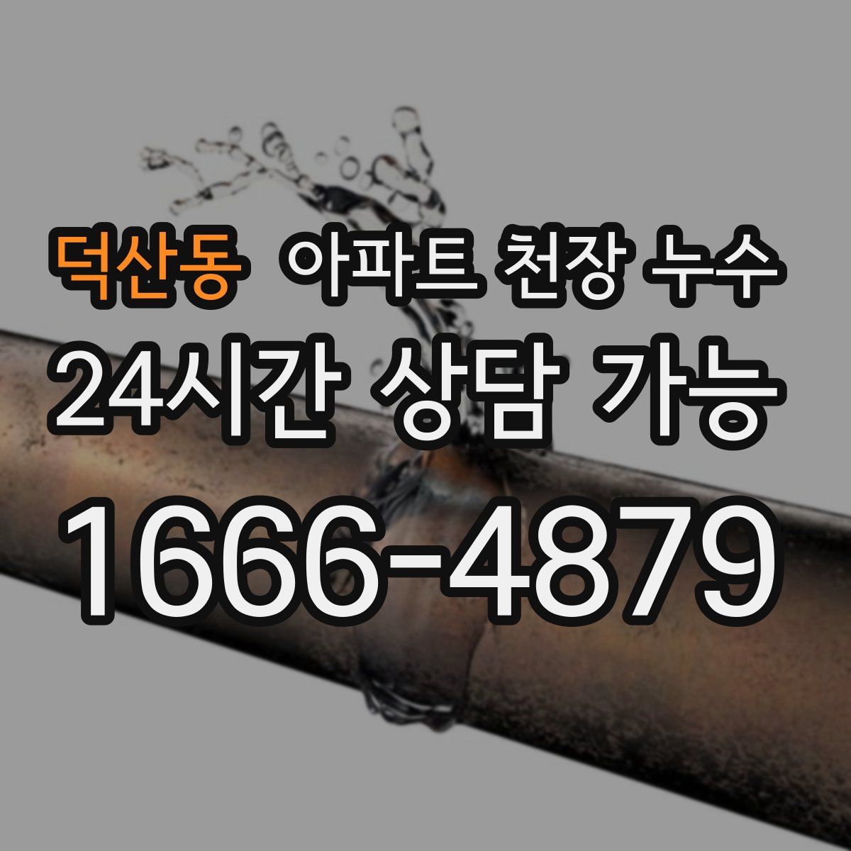 덕산동 아파트 천장 누수