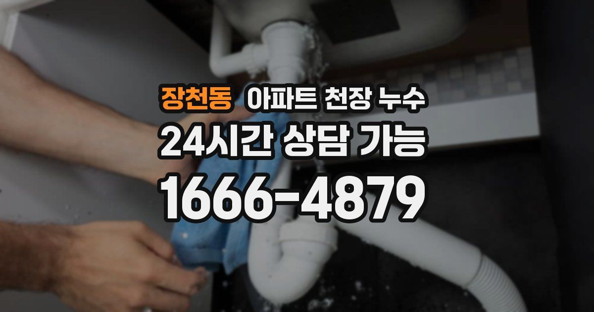 장천동 아파트 천장 누수