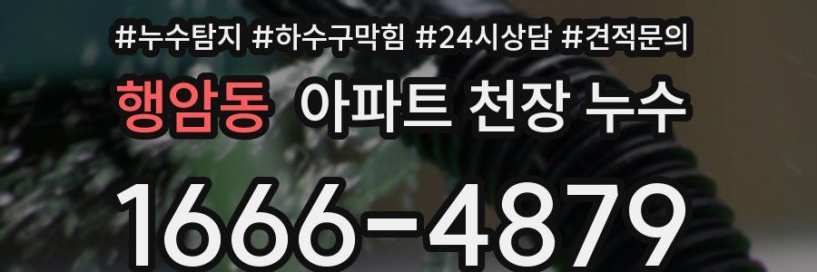 행암동 아파트 천장 누수