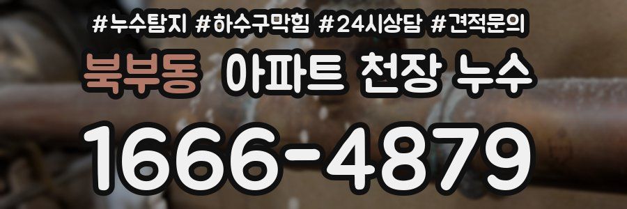 북부동 아파트 천장 누수