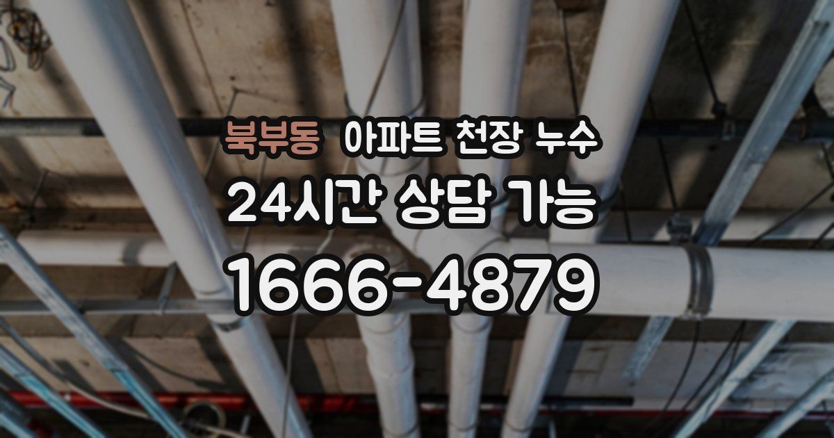 북부동 아파트 천장 누수