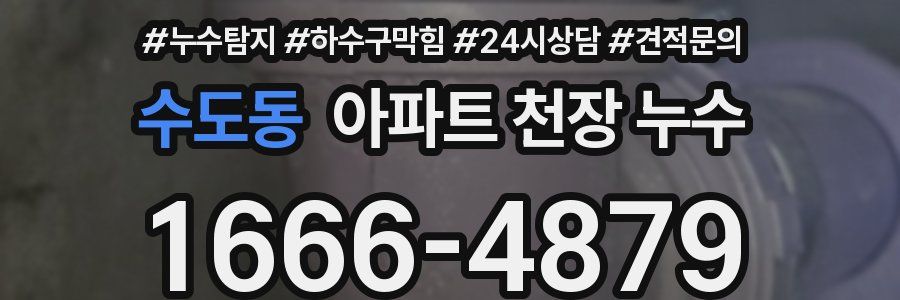수도동 아파트 천장 누수