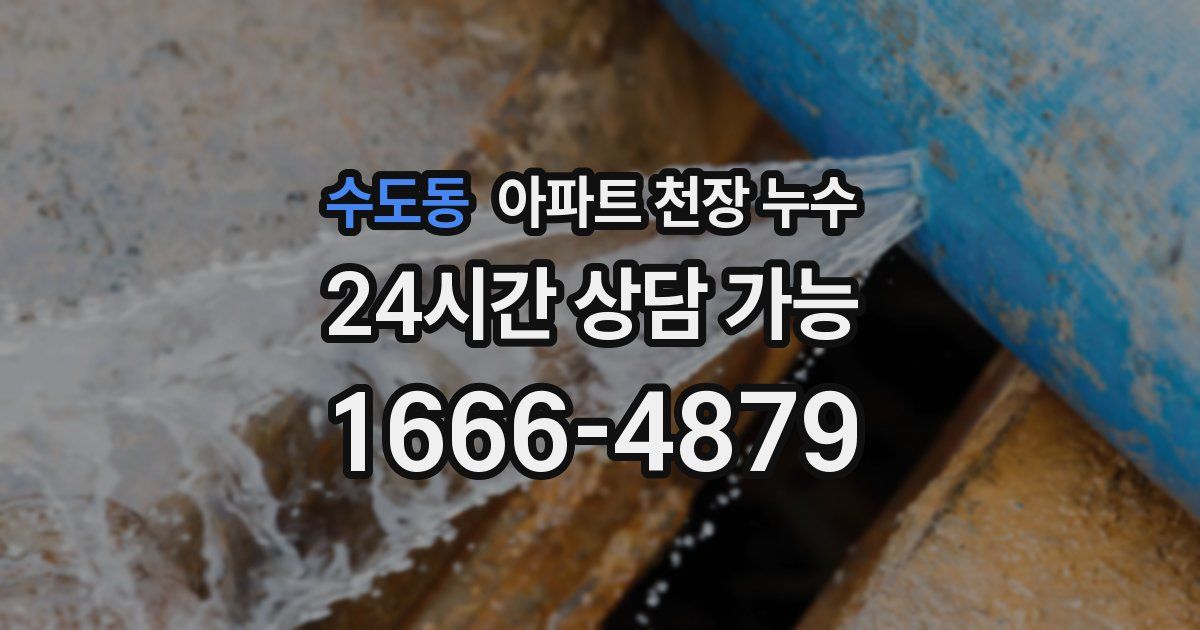 수도동 아파트 천장 누수