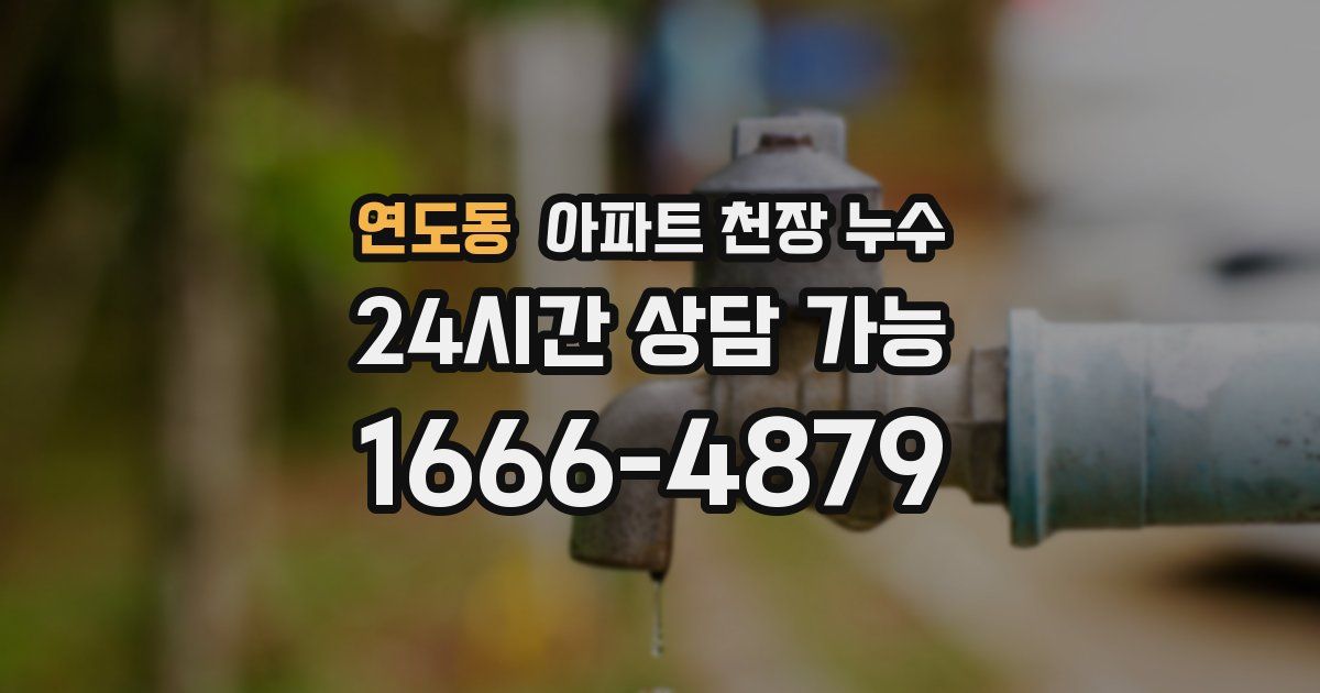연도동 아파트 천장 누수