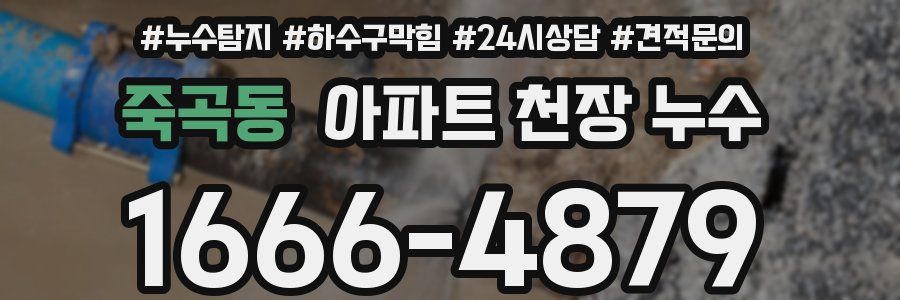 죽곡동 아파트 천장 누수