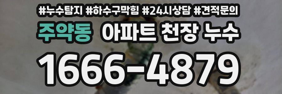 주약동 아파트 천장 누수
