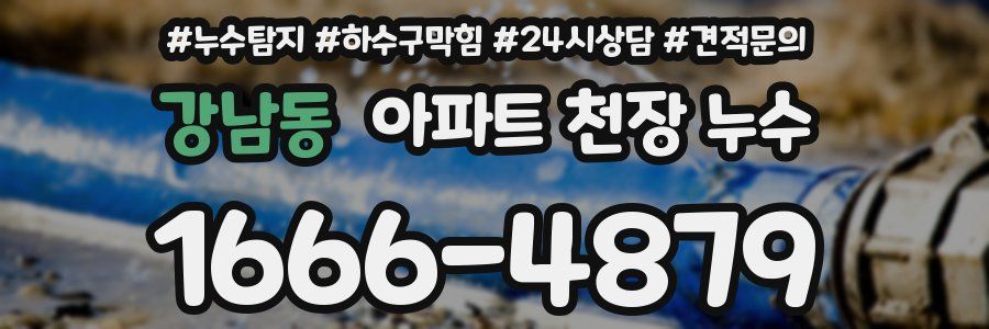 강남동 아파트 천장 누수