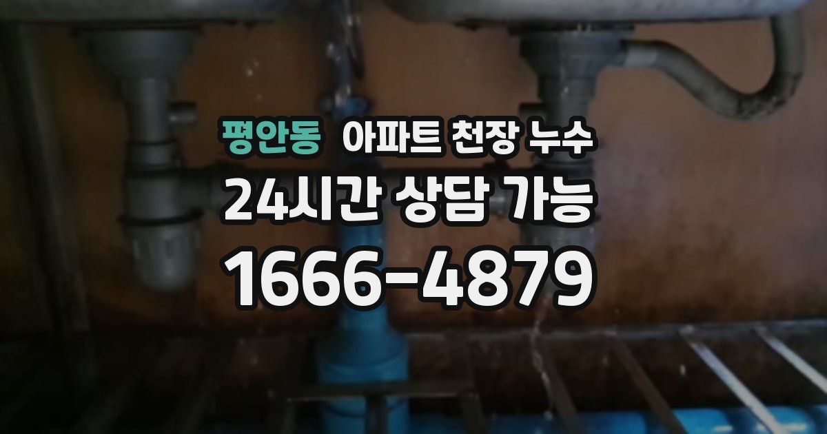 평안동 아파트 천장 누수