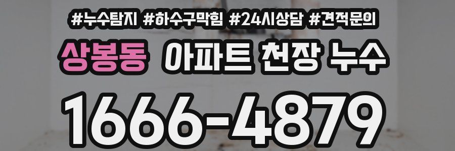 상봉동 아파트 천장 누수