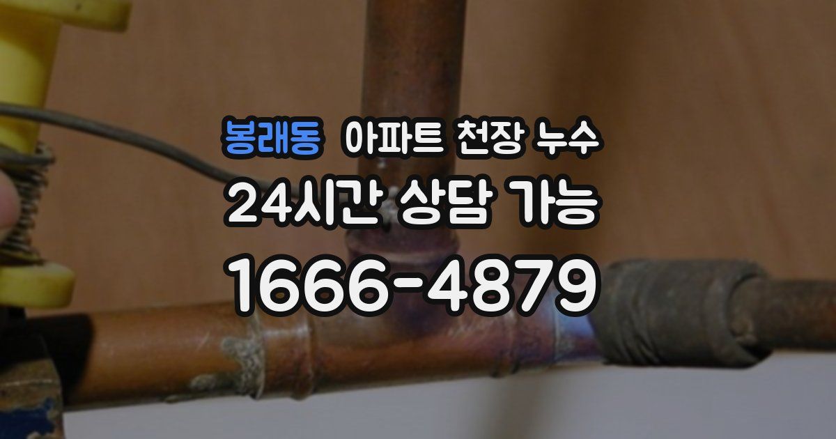 봉래동 아파트 천장 누수