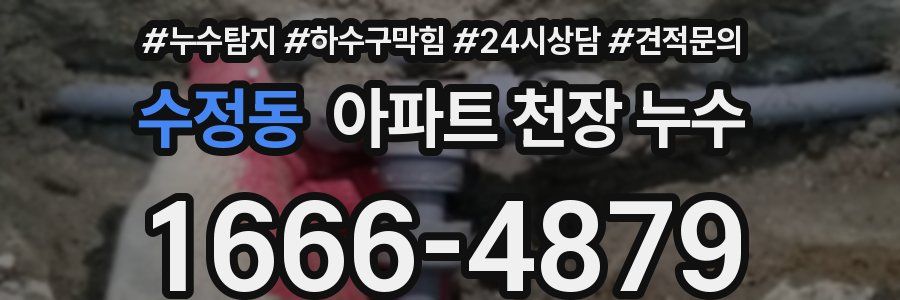 수정동 아파트 천장 누수