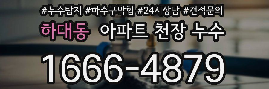하대동 아파트 천장 누수