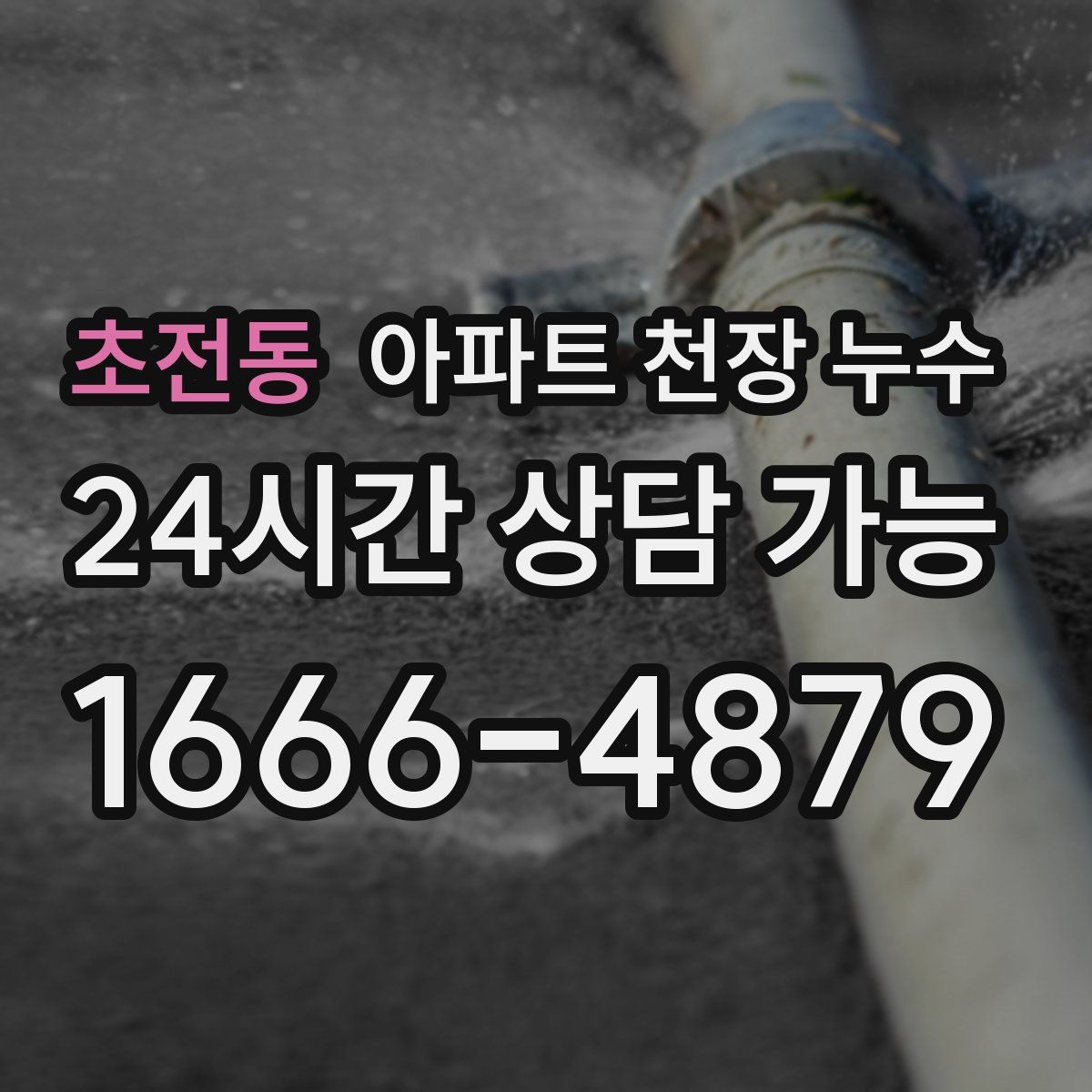 초전동 아파트 천장 누수