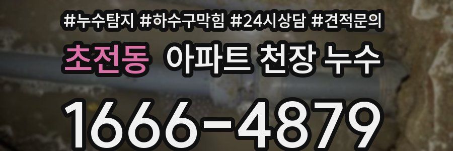 초전동 아파트 천장 누수