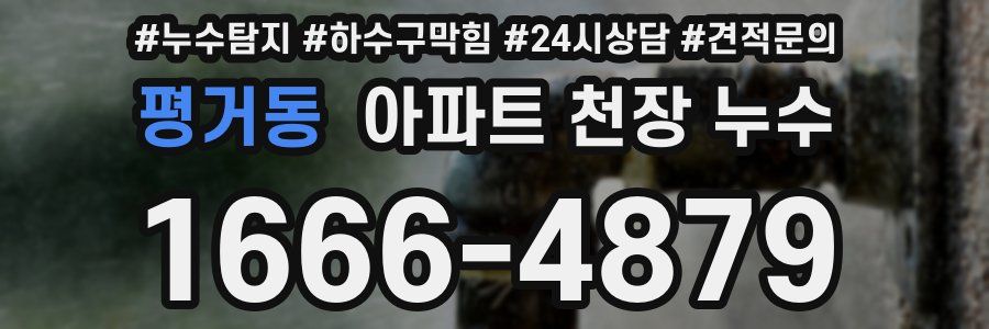 평거동 아파트 천장 누수
