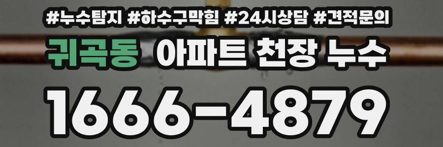 귀곡동 아파트 천장 누수