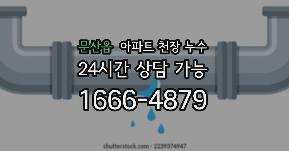 문산읍 아파트 천장 누수