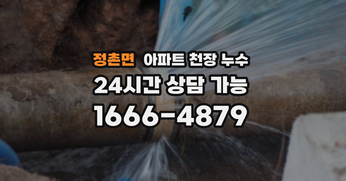 정촌면 아파트 천장 누수