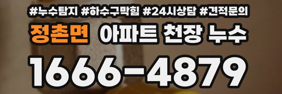 정촌면 아파트 천장 누수