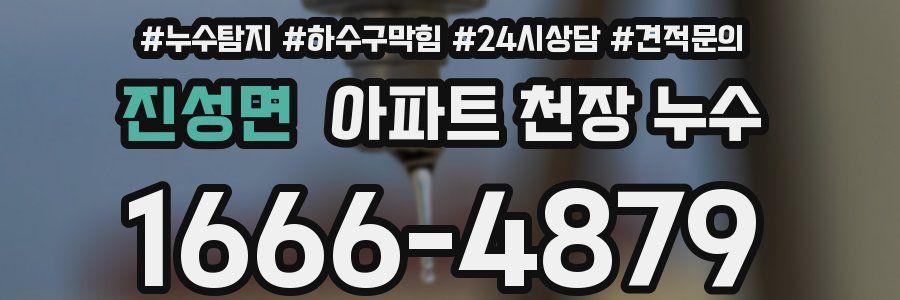 진성면 아파트 천장 누수