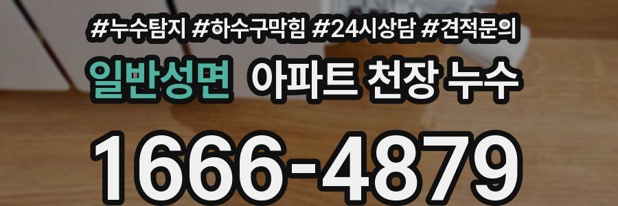 일반성면 아파트 천장 누수