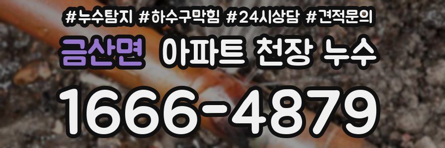 금산면 아파트 천장 누수
