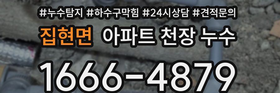 집현면 아파트 천장 누수
