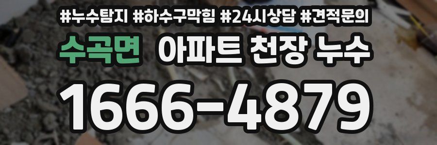 수곡면 아파트 천장 누수