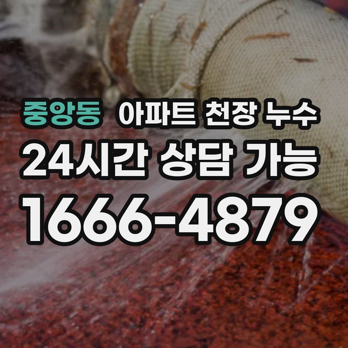 중앙동 아파트 천장 누수
