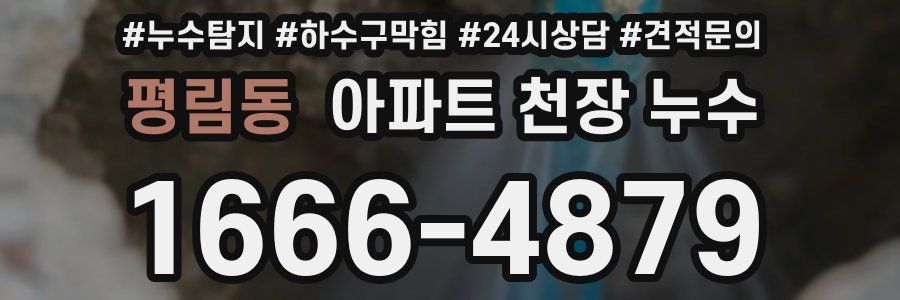 평림동 아파트 천장 누수