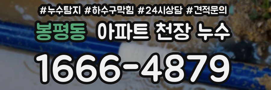 봉평동 아파트 천장 누수