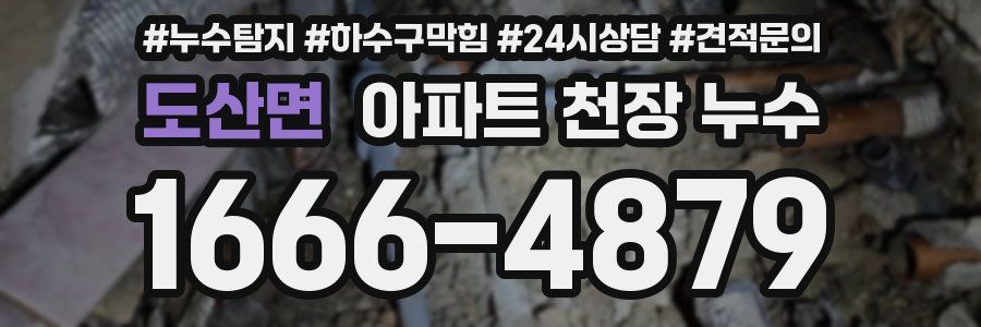 도산면 아파트 천장 누수