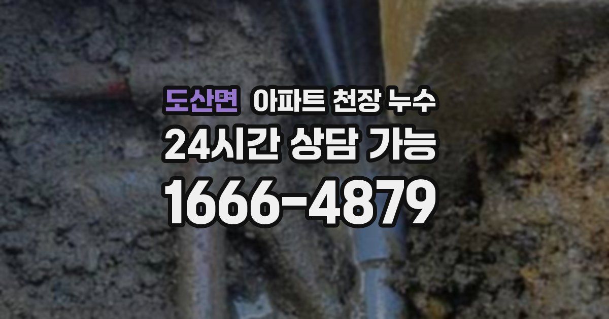도산면 아파트 천장 누수
