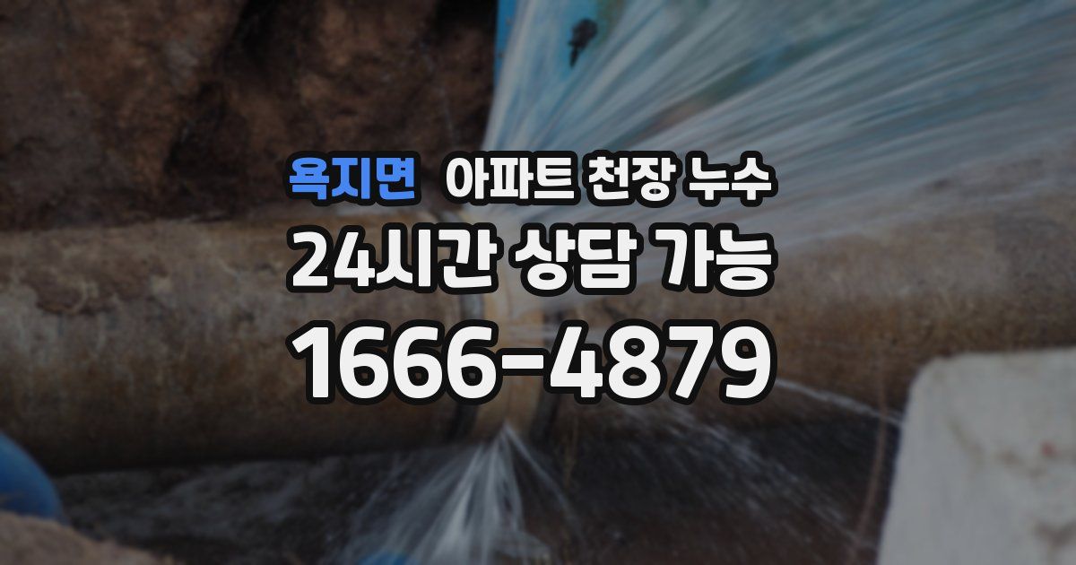 욕지면 아파트 천장 누수