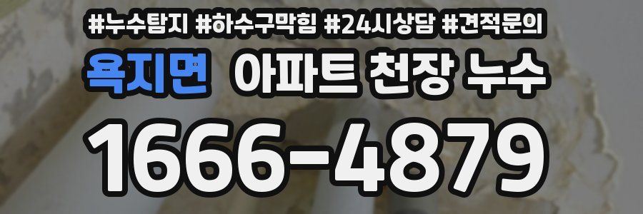 욕지면 아파트 천장 누수