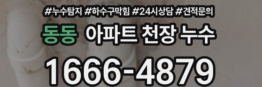 동동 아파트 천장 누수