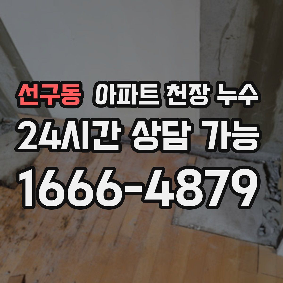 선구동 아파트 천장 누수