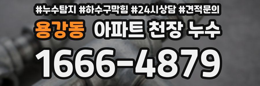 용강동 아파트 천장 누수